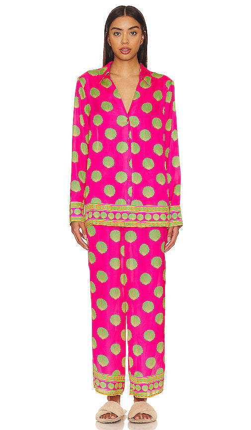 Show Me Your Mumu Early Night Pj Set in Fuchsia - Montrez-moi votre ensemble pyjama Mumu Early Night en fuchsia - 给我看看你的 Mumu 紫红色睡衣套装 - Zeig mir dein Mumu Early Night Pyjama-Set in Fuchsia - 쇼미유어 무무 얼리 나이트 파자마 세트 푸크시아 - Show Me Your Mumu Early Night Pj Set in fucsia