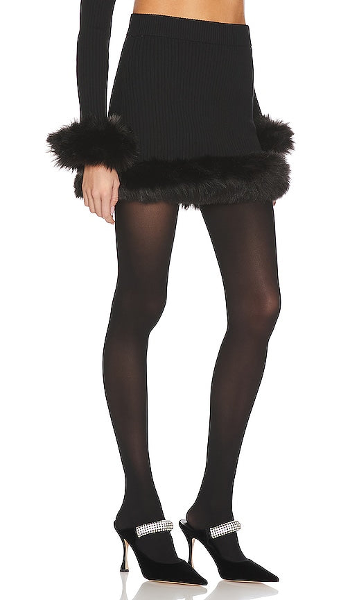 Show Me Your Mumu Fran Mini Skirt in Black