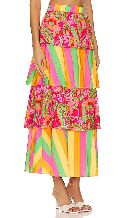 Show Me Your Mumu Full Swing Skirt in Pink