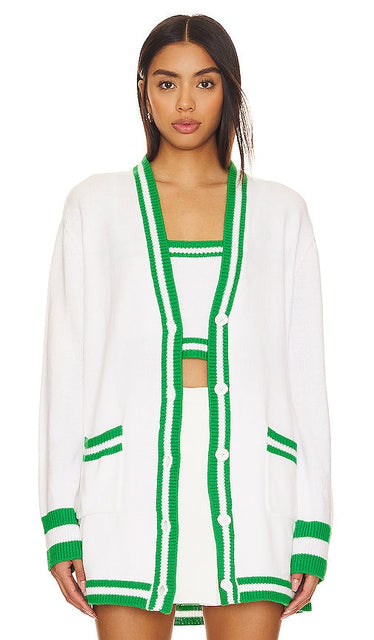 Show Me Your Mumu Lambert Cardigan in White - Montre-moi ton cardigan Mumu Lambert en blanc - 给我看看你的 Mumu Lambert 白色开衫 - Zeig mir deinen Mumu Lambert Cardigan in Weiß - Show Me Your Mumu Lambert 가디건 화이트 색상 - Mostrami il tuo cardigan Mumu Lambert in bianco