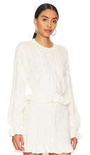 Show Me Your Mumu Ridley Ruffle Sweater in Cream