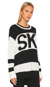Show Me Your Mumu Ski In Sweater in Black,White