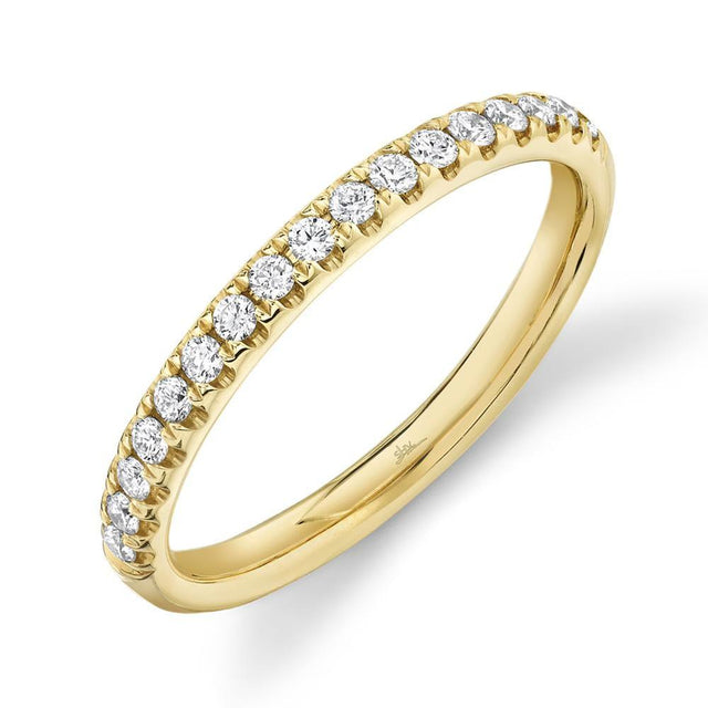 Shy Creation Yellow Gold Diamond Band 1/4ctw
