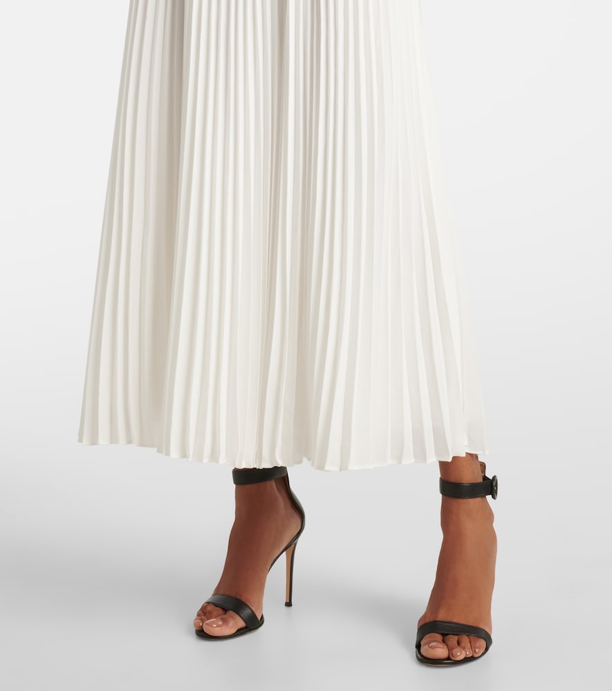 Simkhai Arie strapless faux leather midi dress