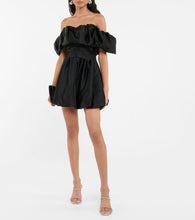 Simkhai Astoria off-shoulder satin minidress