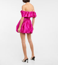 Simkhai Astoria off-shoulder satin minidress