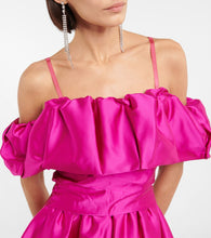 Simkhai Astoria off-shoulder satin minidress
