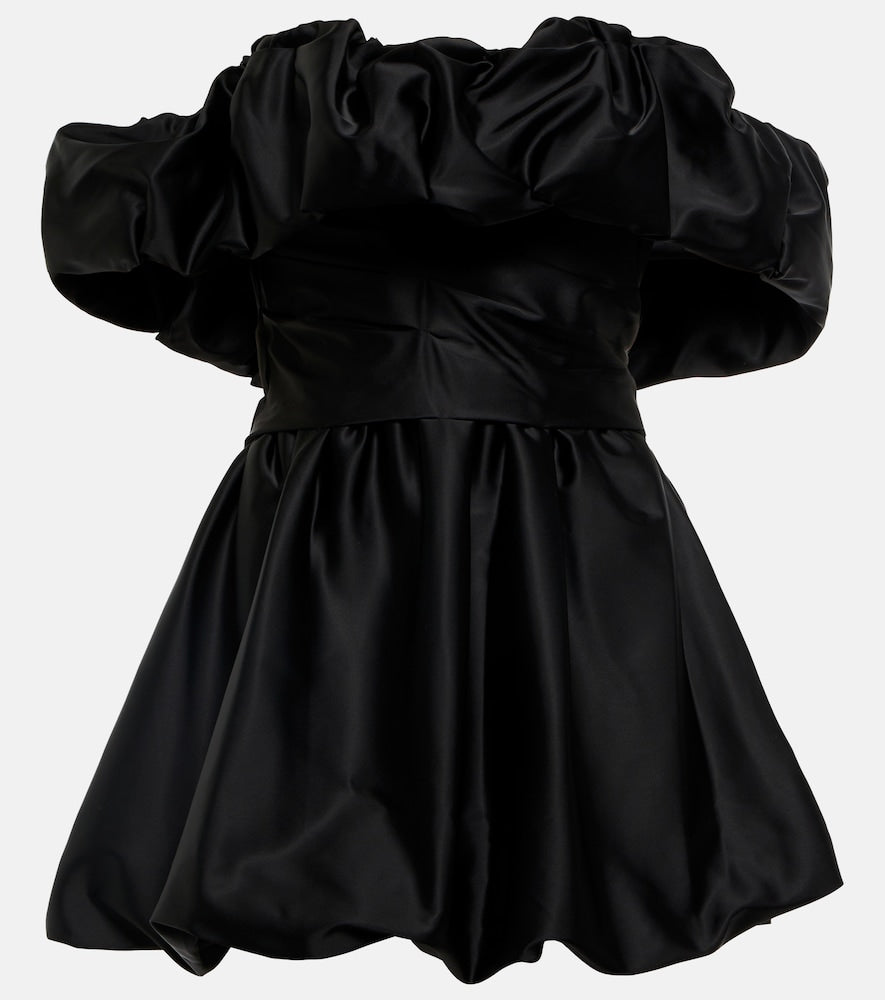 Simkhai Astoria off-shoulder satin minidress. Simkhai Astoria 露肩缎面迷你连衣裙
