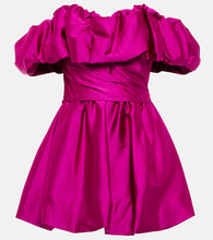 Simkhai Astoria off-shoulder satin minidress. Simkhai Astoria 露肩缎面迷你连衣裙