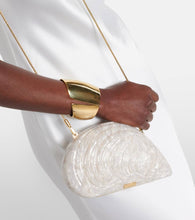 Simkhai Bridal Bridget Pearl shell clutch