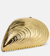 Simkhai Bridget metal shell clutch