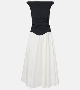 Simkhai Cersei cotton poplin midi dress