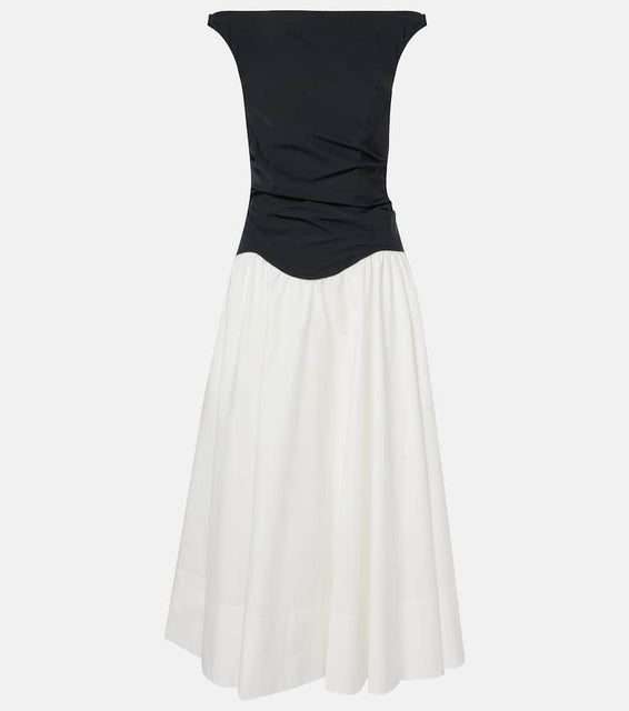 Simkhai Cersei cotton poplin midi dress