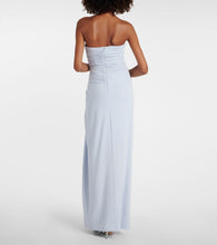 Simkhai Emma draped jersey bustier gown