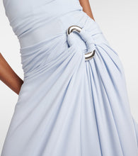 Simkhai Emma draped jersey bustier gown