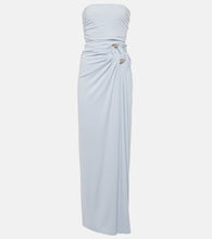 Simkhai Emma draped jersey bustier gown. Simkhai Emma 垂坠平纹针织紧身胸衣礼服