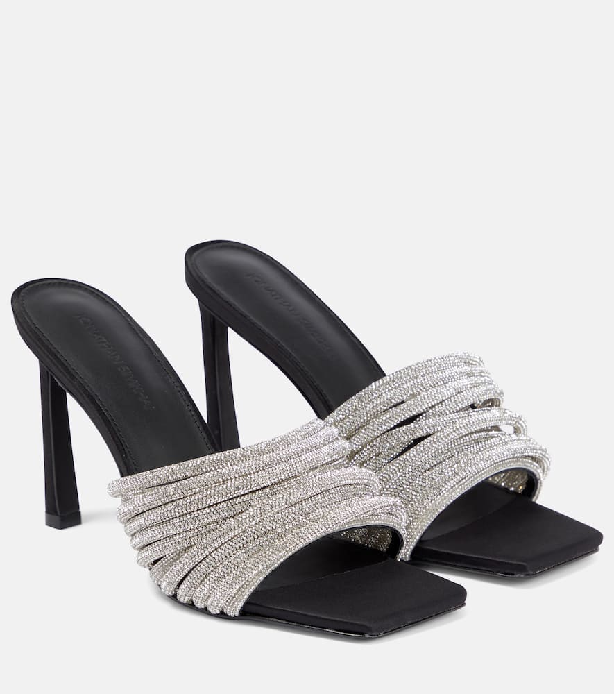 Simkhai Lena crystal-embellished high sandals