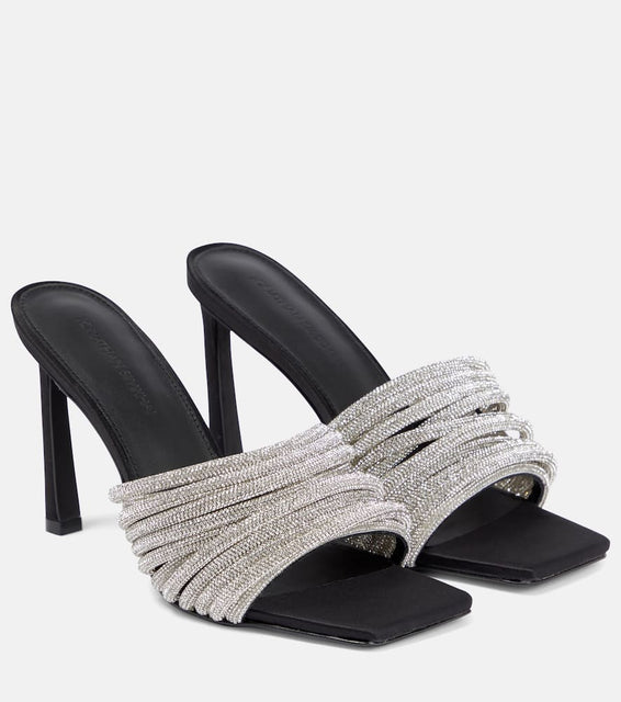 Simkhai Lena crystal-embellished high sandals