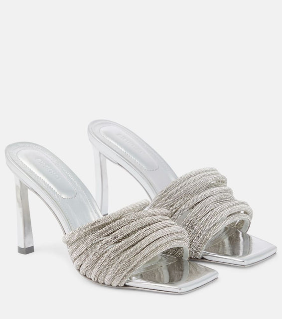 Simkhai Lena crystal-embellished mules