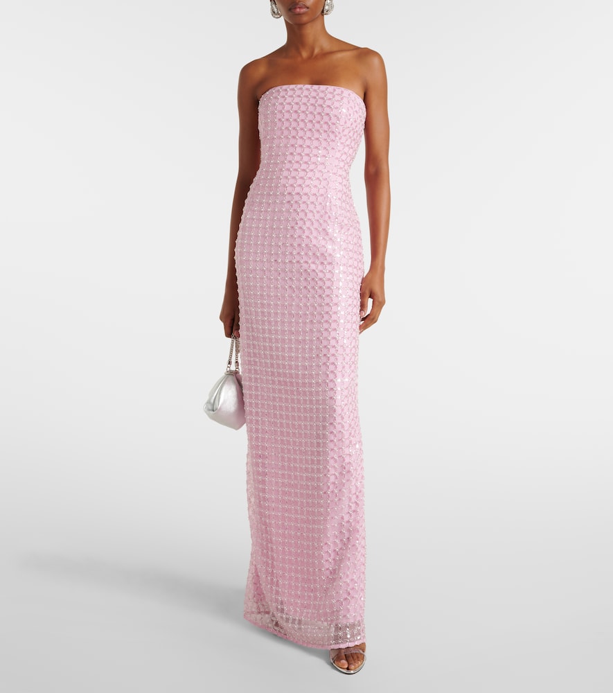 Simkhai Reign embellished strapless gown