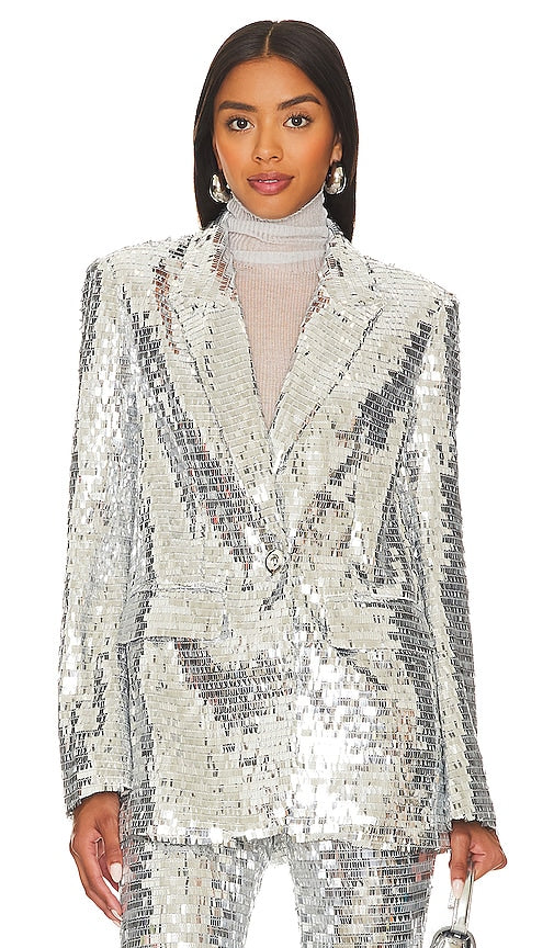 Simon Miller Lennox Jacket in Metallic Silver