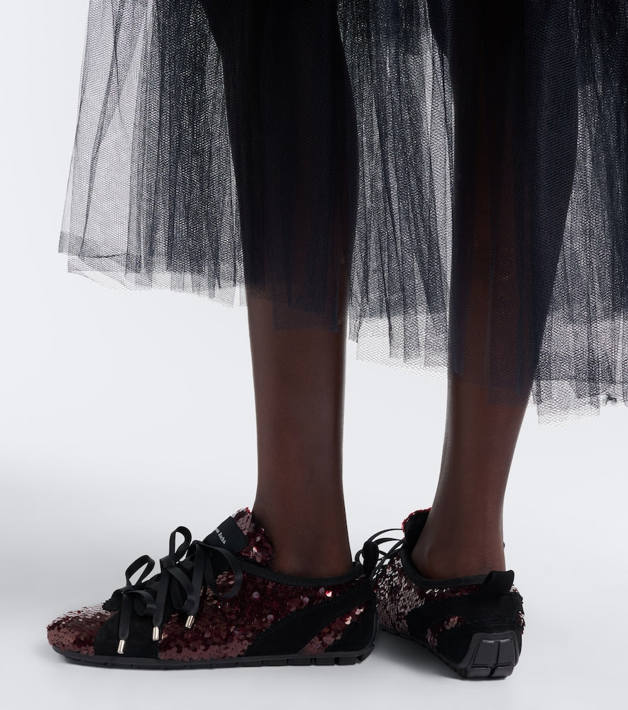Simone Rocha Ballerina Grip sequined sneakers