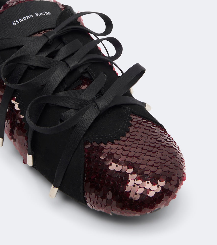 Simone Rocha Ballerina Grip sequined sneakers