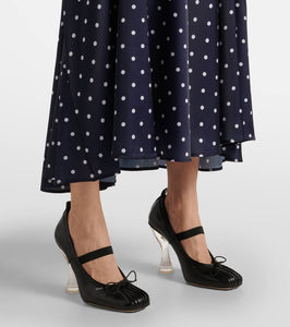 Simone Rocha Ballerina leather pumps