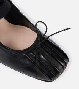 Simone Rocha Ballerina leather pumps