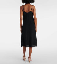 Simone Rocha Bow-detail cr√É¬™pe de chine slip dress