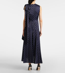 Simone Rocha Bow-detail polka-dot maxi dress