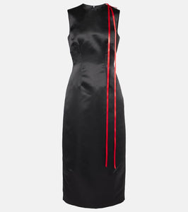 Simone Rocha Bow-detail satin midi dress