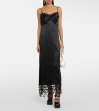 Simone Rocha Bow-detail silk satin midi dress