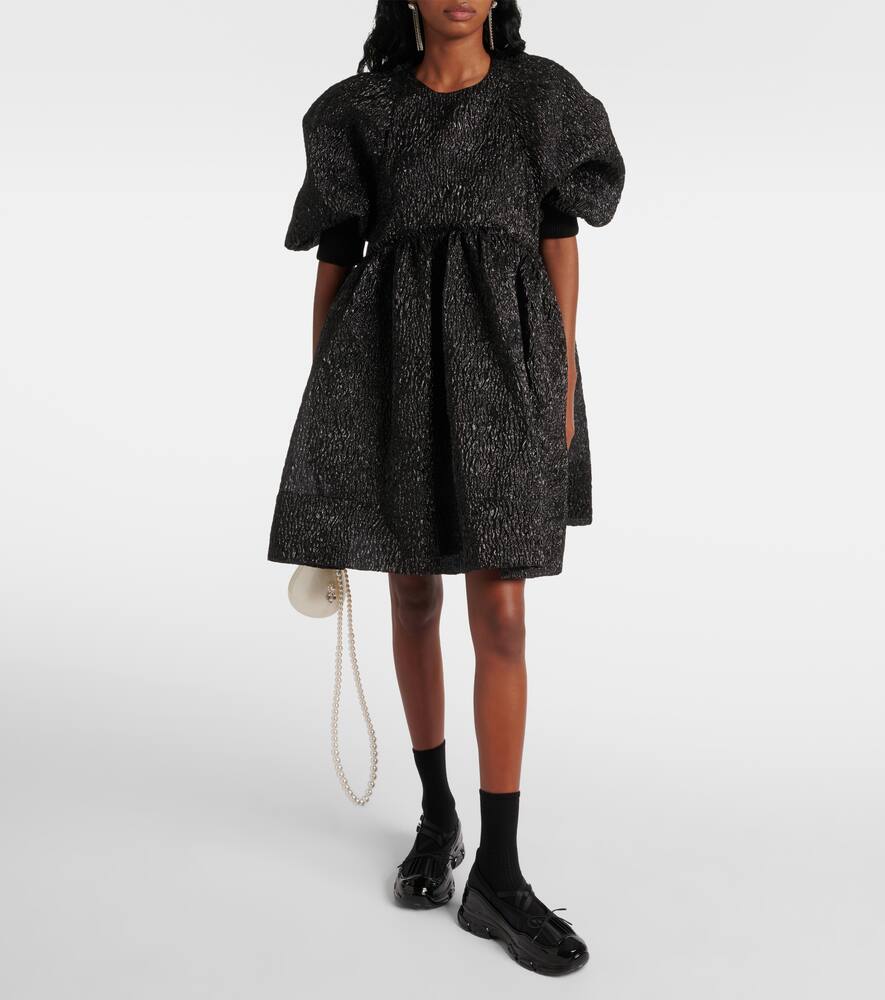Simone Rocha Crystal Buckle Tracker leather-trimmed shoes