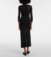Simone Rocha Crystal-embellished sheer cocktail dress