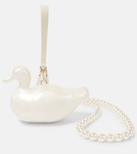 Simone Rocha Duck faux pearl clutch. Shop Simone Rocha Clutches for women now.