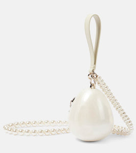 Simone Rocha Egg Micro embellished clutch