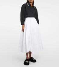 Simone Rocha Embellished faux shearling slippers