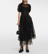 Simone Rocha Embellished lace midi dress