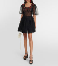 Simone Rocha Embellished tulle minidress