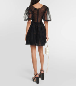 Simone Rocha Embellished tulle minidress