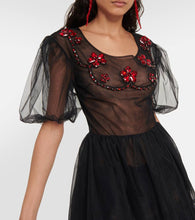 Simone Rocha Embellished tulle minidress