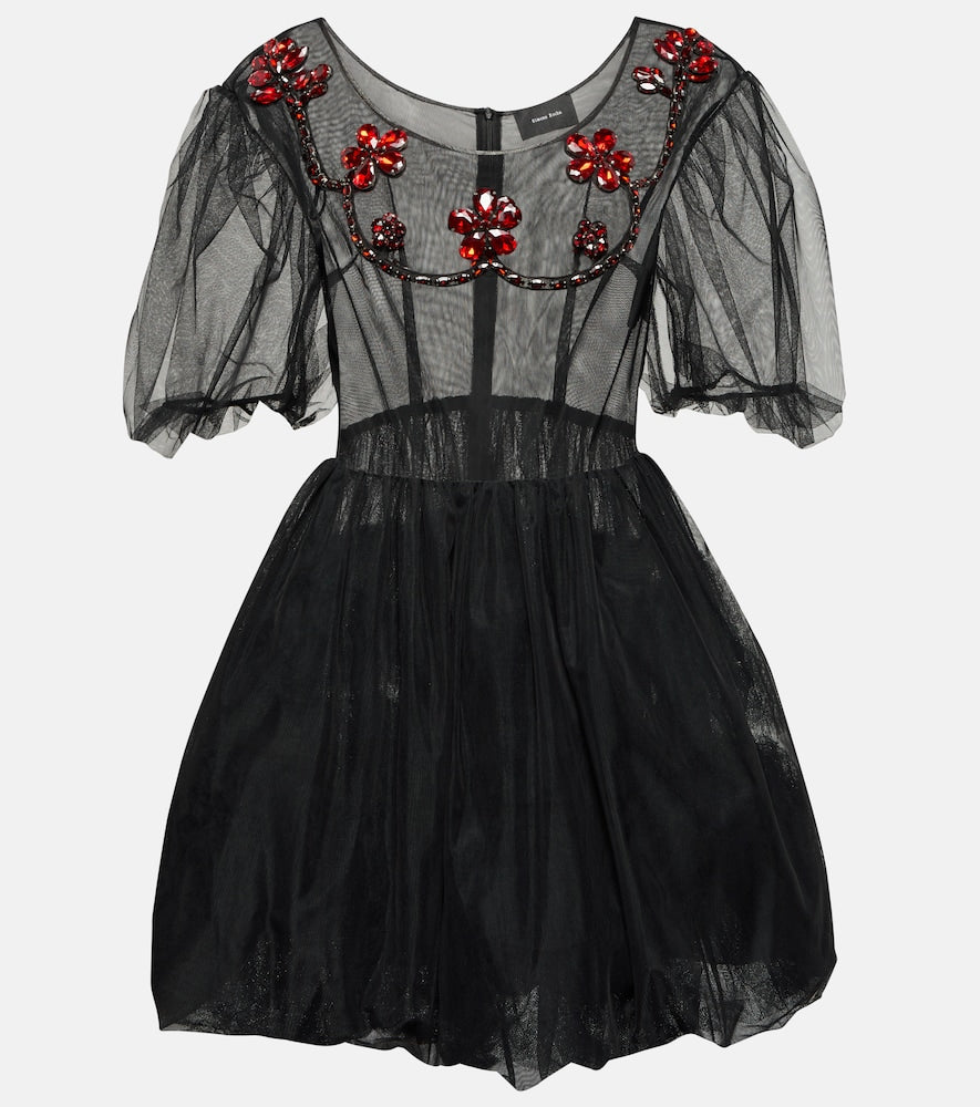 Simone Rocha Embellished tulle minidress. Simone Rocha 缀饰薄纱迷你连衣裙