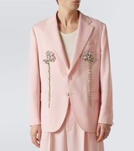 Simone Rocha Floral crystal-embellished blazer