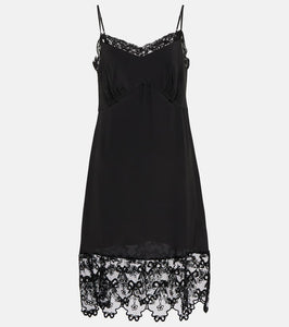 Simone Rocha Lace-trimmed slip dress