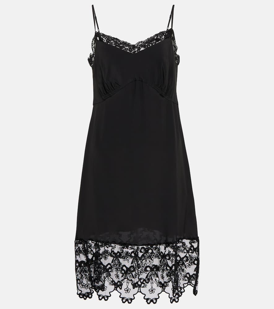 Simone Rocha Lace-trimmed slip dress