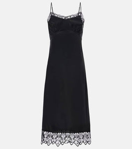 Simone Rocha Lace-trimmed slip dress