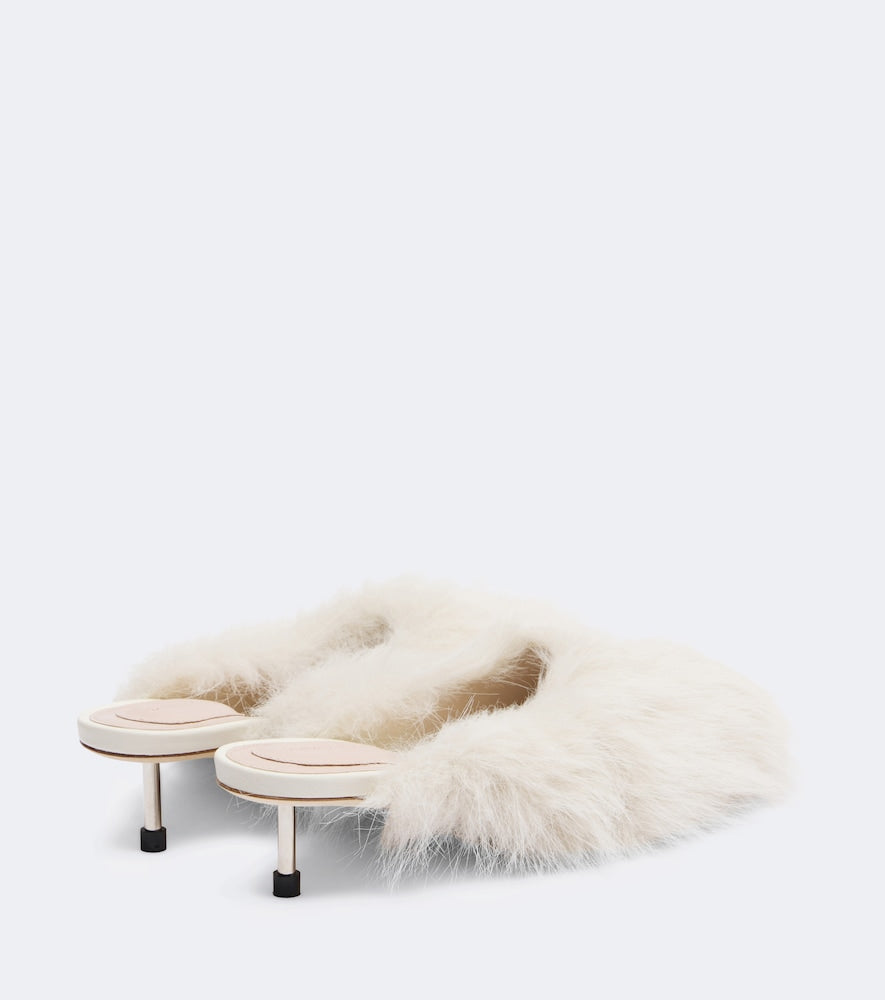 Simone Rocha Leather-trimmed mules