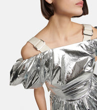 Simone Rocha Puff-sleeve metallic minidress
