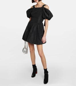 Simone Rocha Puff-sleeve taffeta minidress